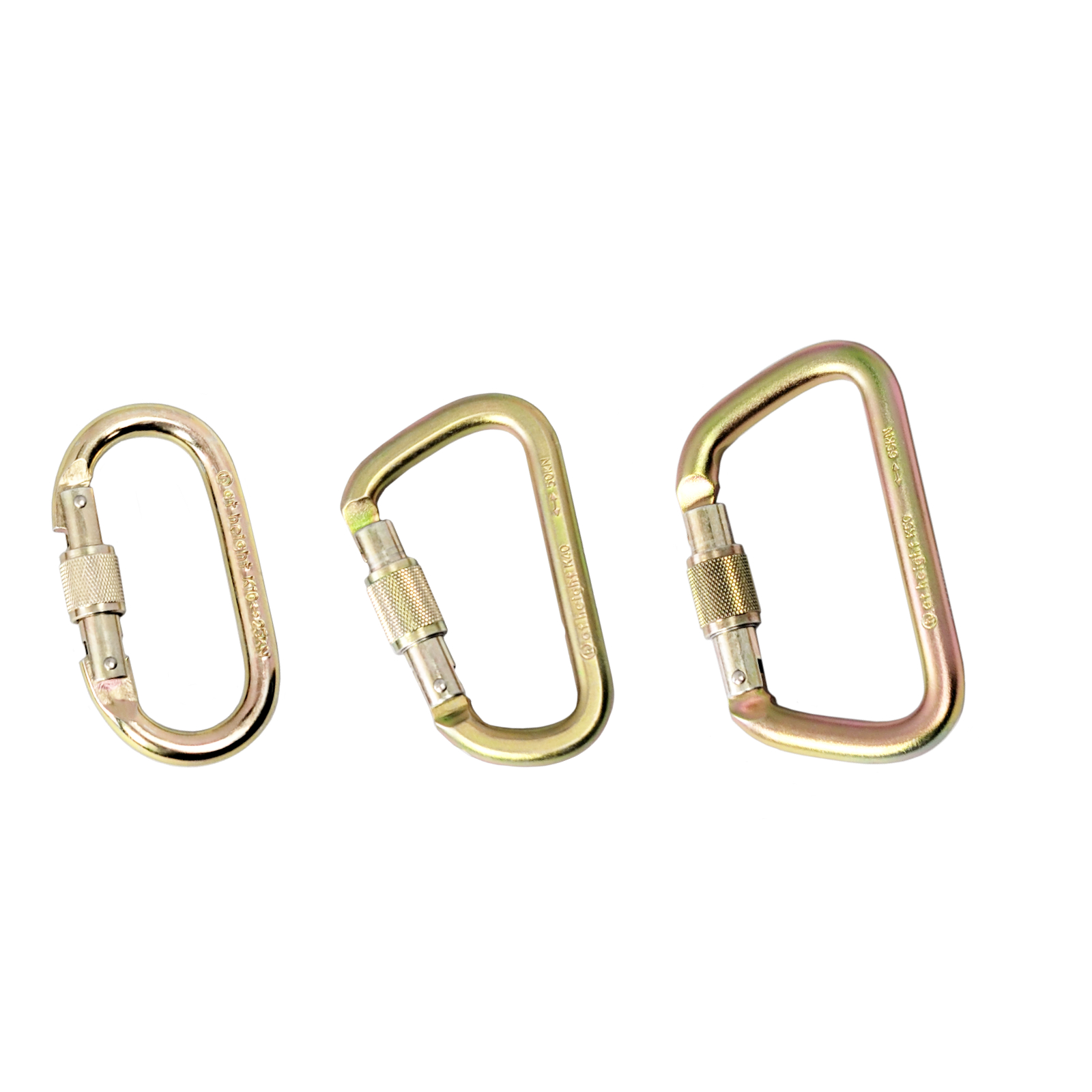 steel locking carabiners