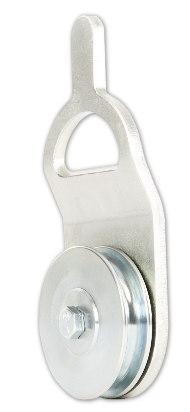 steel open face corner block ø 4''
